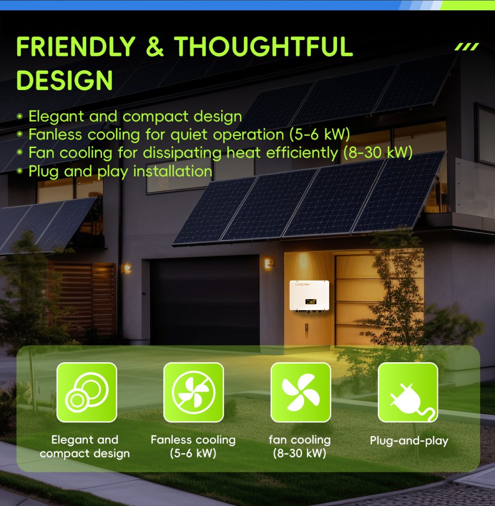 Three Phase Hybrid Inverter 10kW - Livoltek